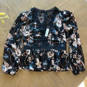 BCBG black blouse